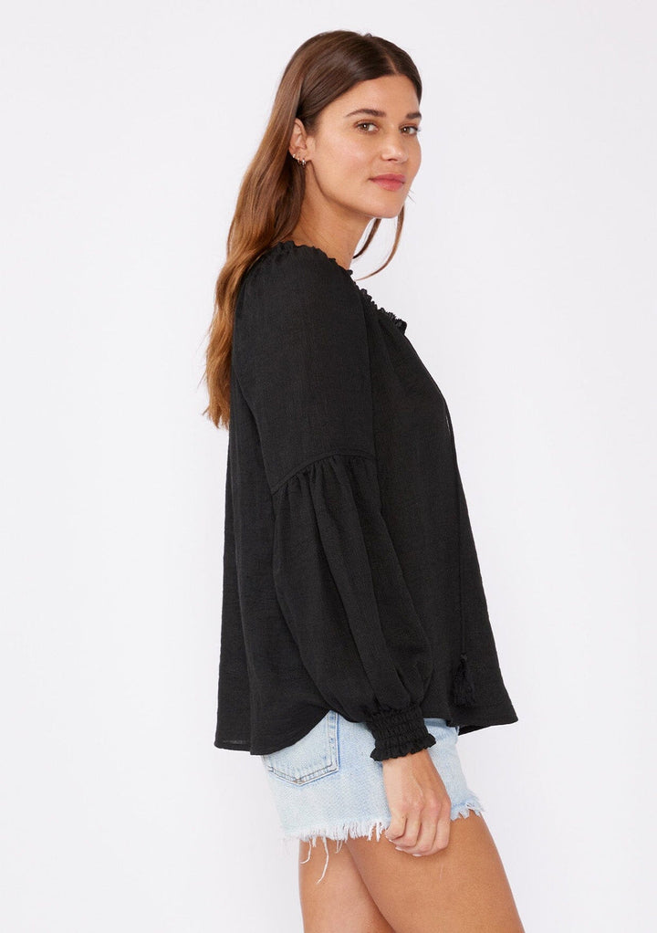 Lovestitch Everleigh Poet Blouse (Black)