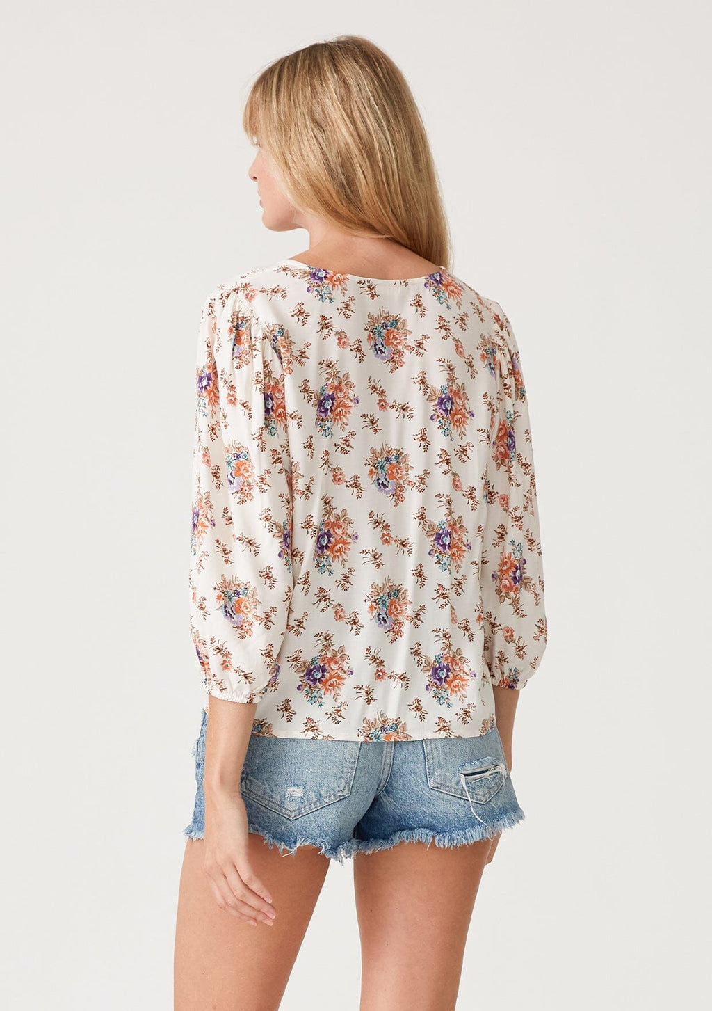 Lovestitch Floral Tie Front Top