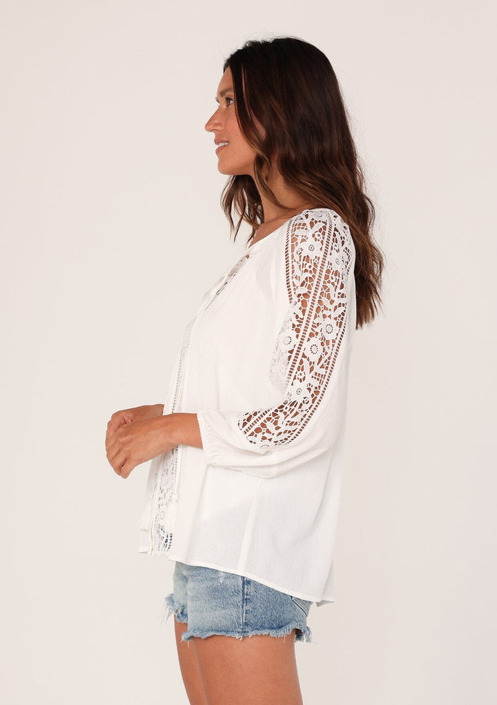Lovestitch Asher Lace Blouse (Cream)