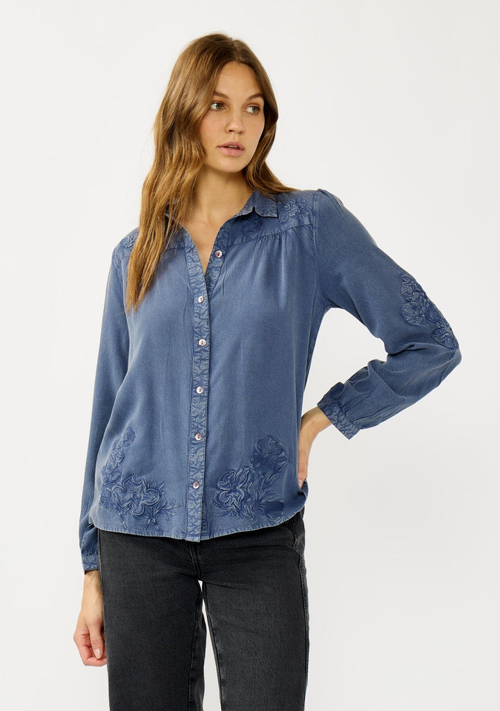 Lovestitch Floral Denim Shirt