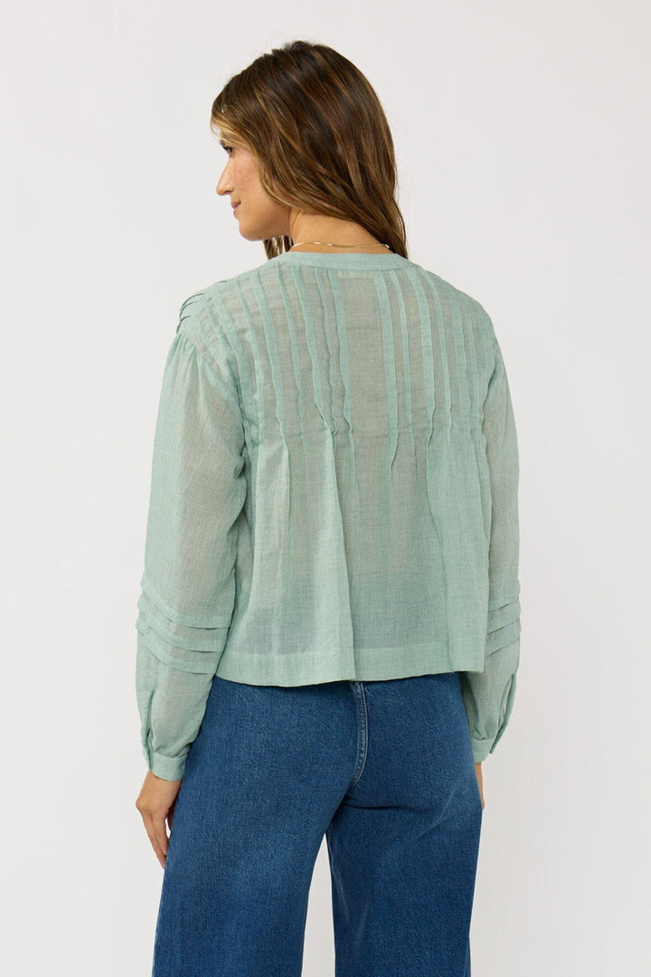 Lovestitch Ray Of Light Blouse (Dusty Sage)