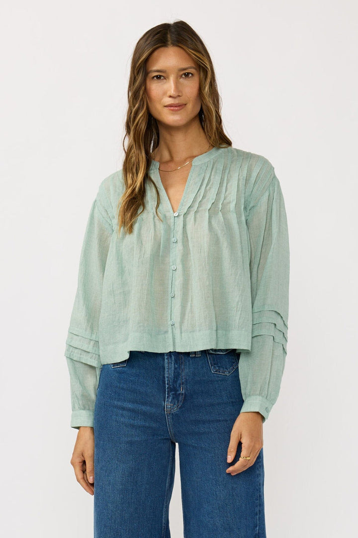 Lovestitch Ray Of Light Blouse (Dusty Sage)