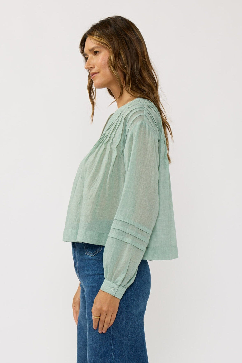 Lovestitch Ray Of Light Blouse (Dusty Sage)