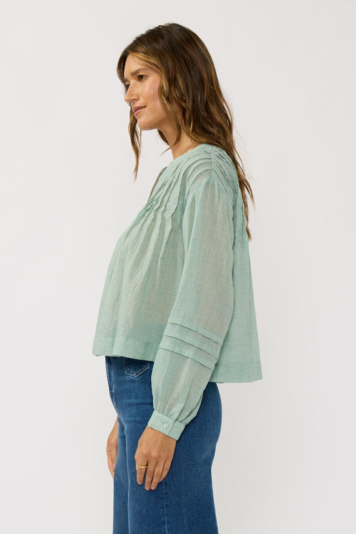 Lovestitch Ray Of Light Blouse (Dusty Sage)