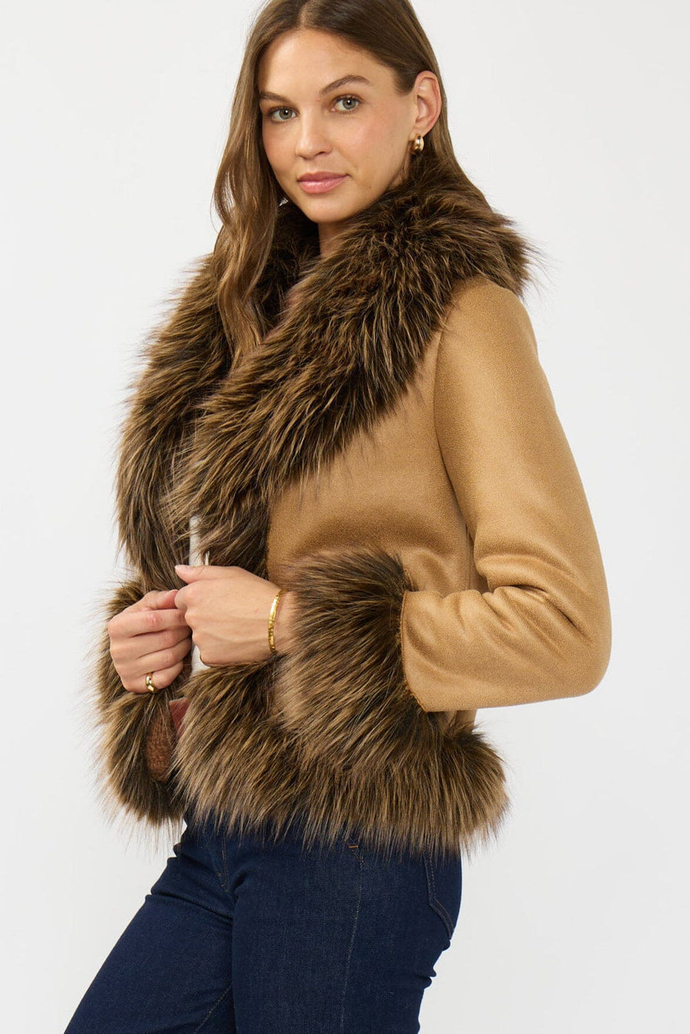 Lovestitch Aster Faux Fur Jacket