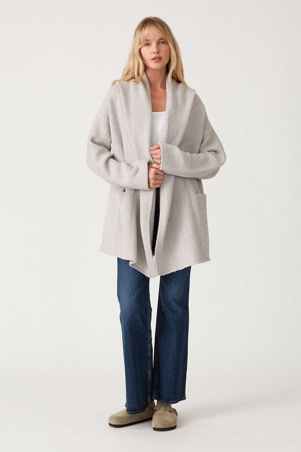 Lovestitch Haydon Sweater Coat (Heather Grey)
