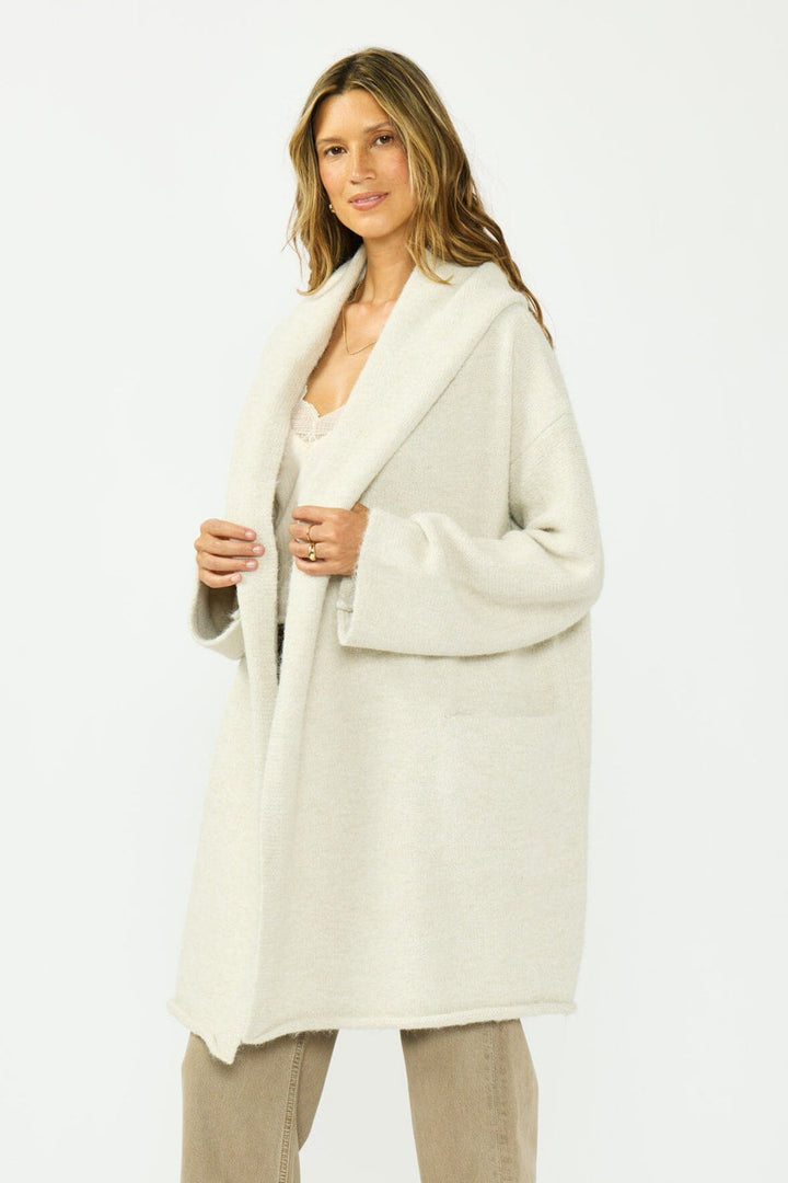 Lovestitch Jordan Sweater Coat (Heather Cream)
