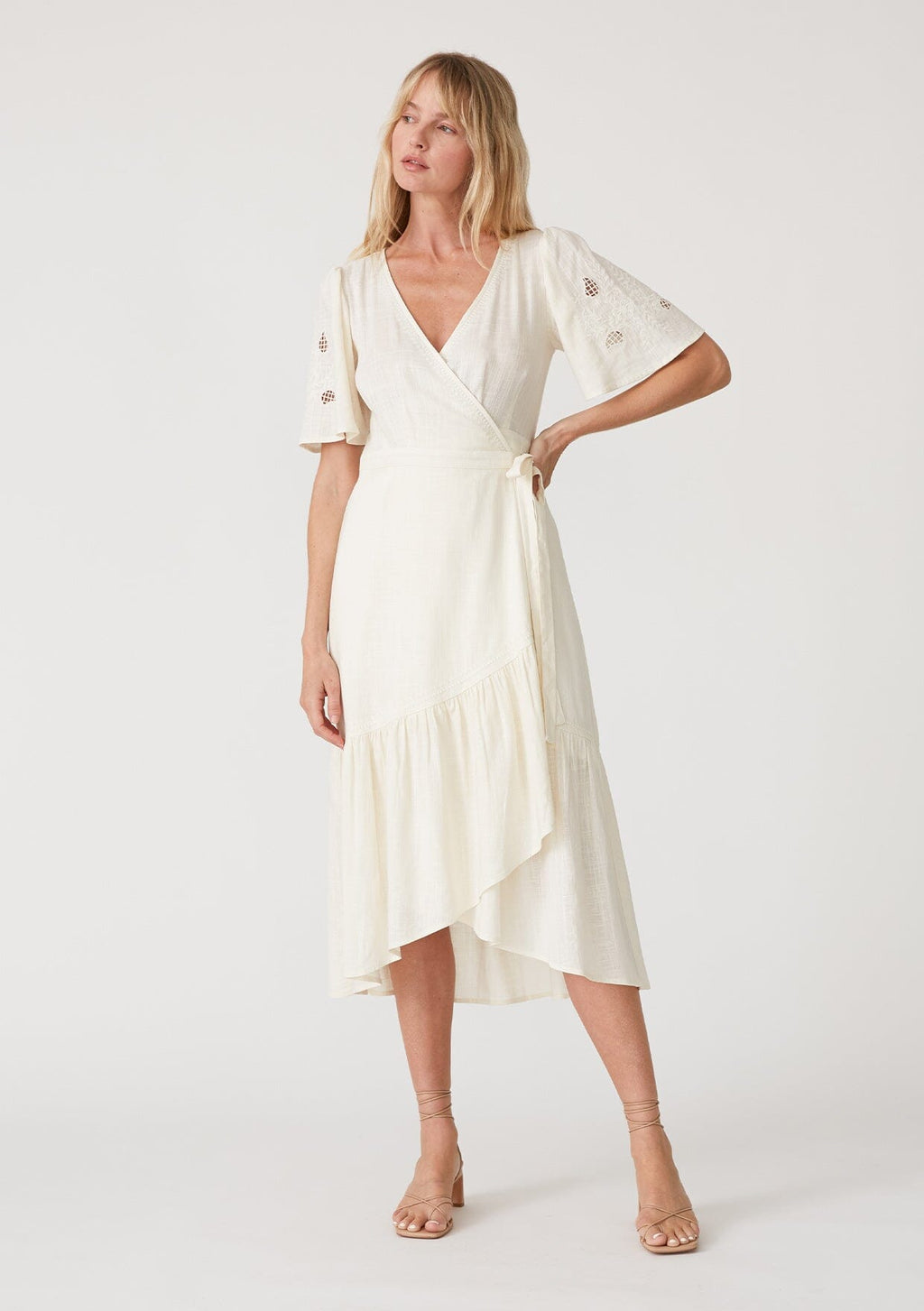 Lovestitch Ameila Embroidered Wrap Dress