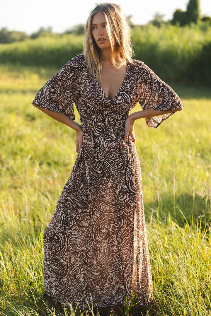 Lovestitch Sandswept Paisley Maxi Dress