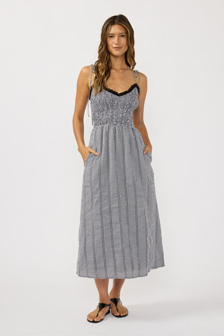 Lovestitch Morey Gingham Midi Dress