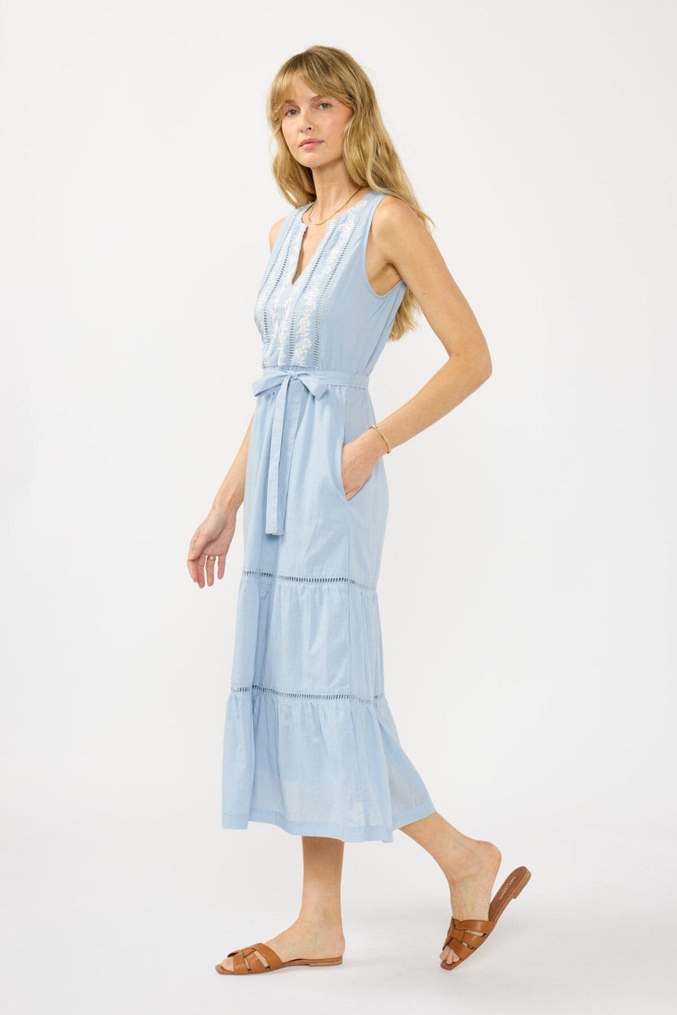 Lovestitch Yvette Embroidered Midi Dress