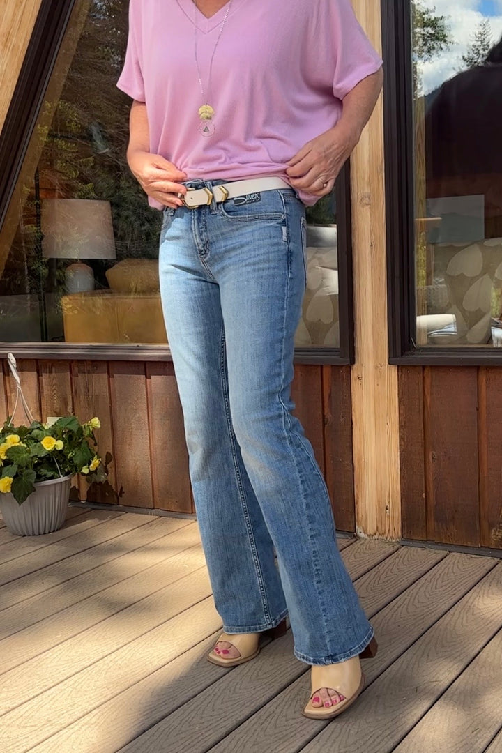 Silver Suki Mid Rise Luxe Stretch Bootcut Jean