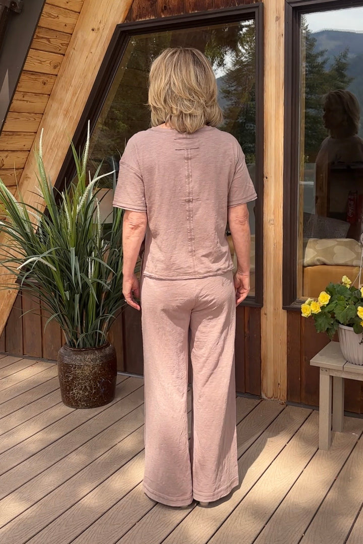 Zen Cotton Slub Lounge Set (Cocoa)