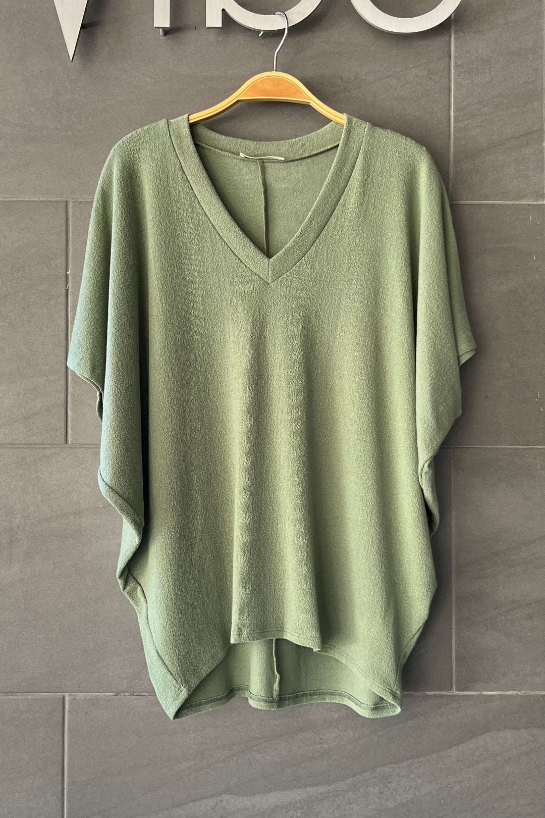 Jolie Slouchy Dolman Tee (Sage)