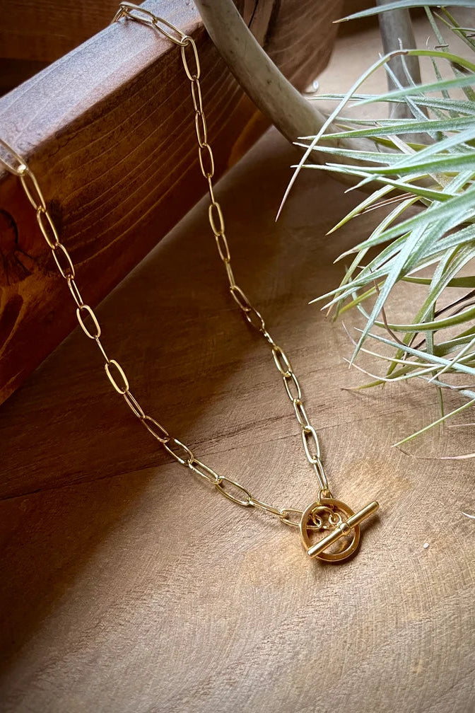 Gold Filled Paperclip Chain Necklace