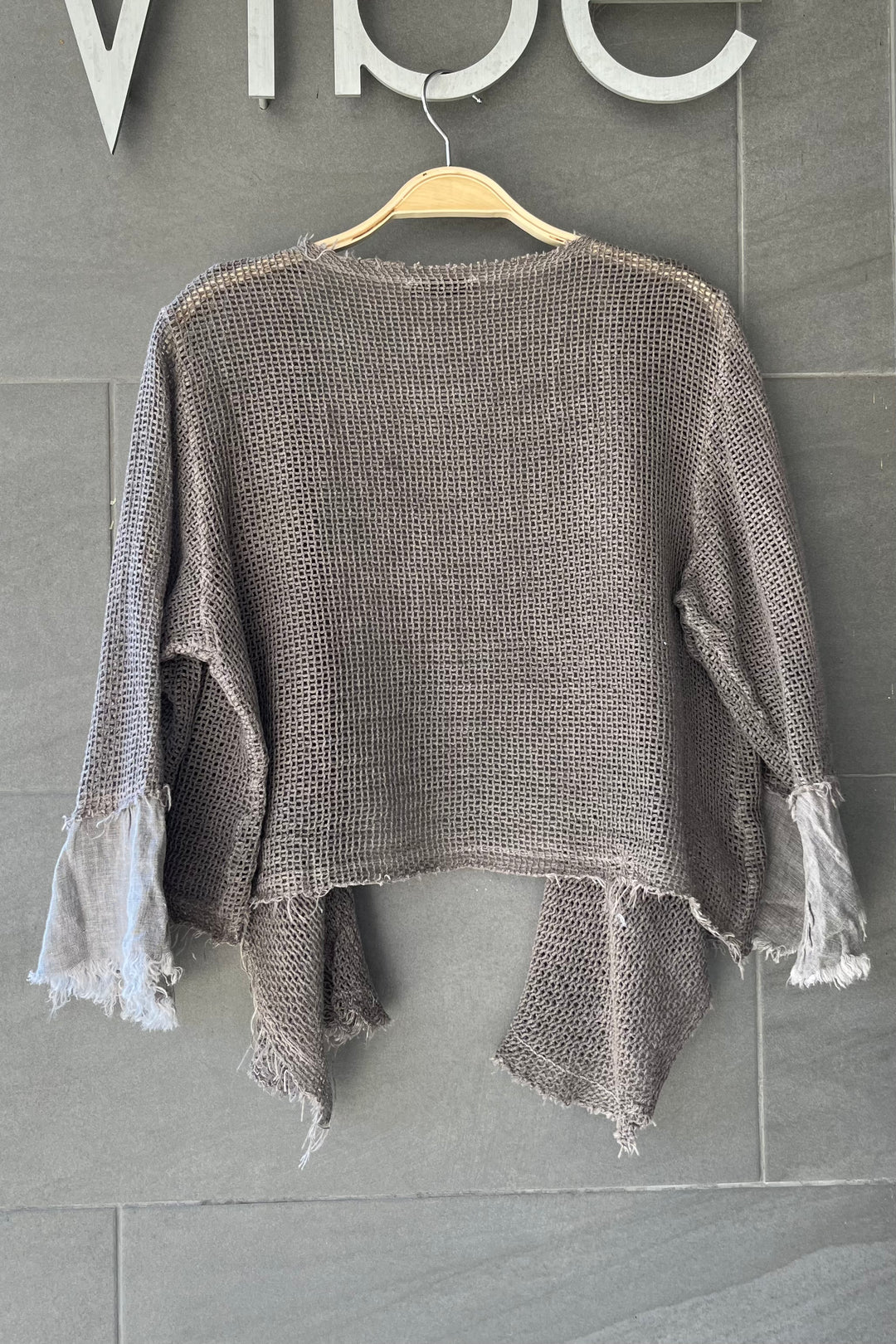 Meo Linen Maui Cardigan (Taupe)