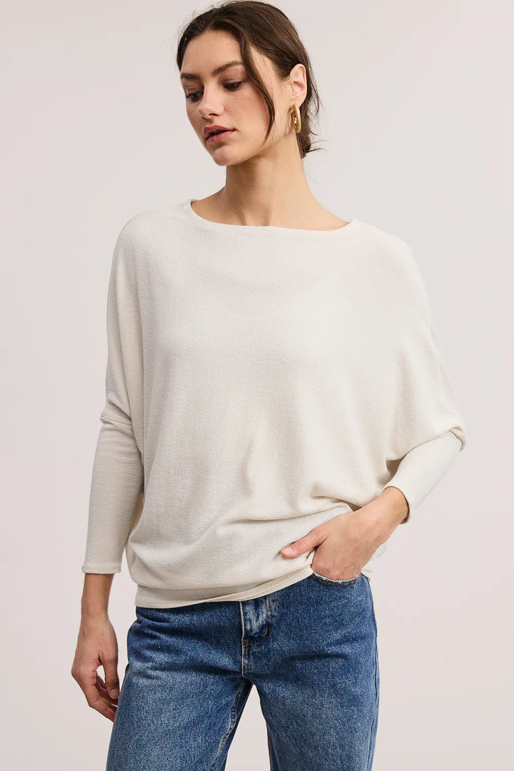 Jolie All Day Slouch Top (Antique Grey)