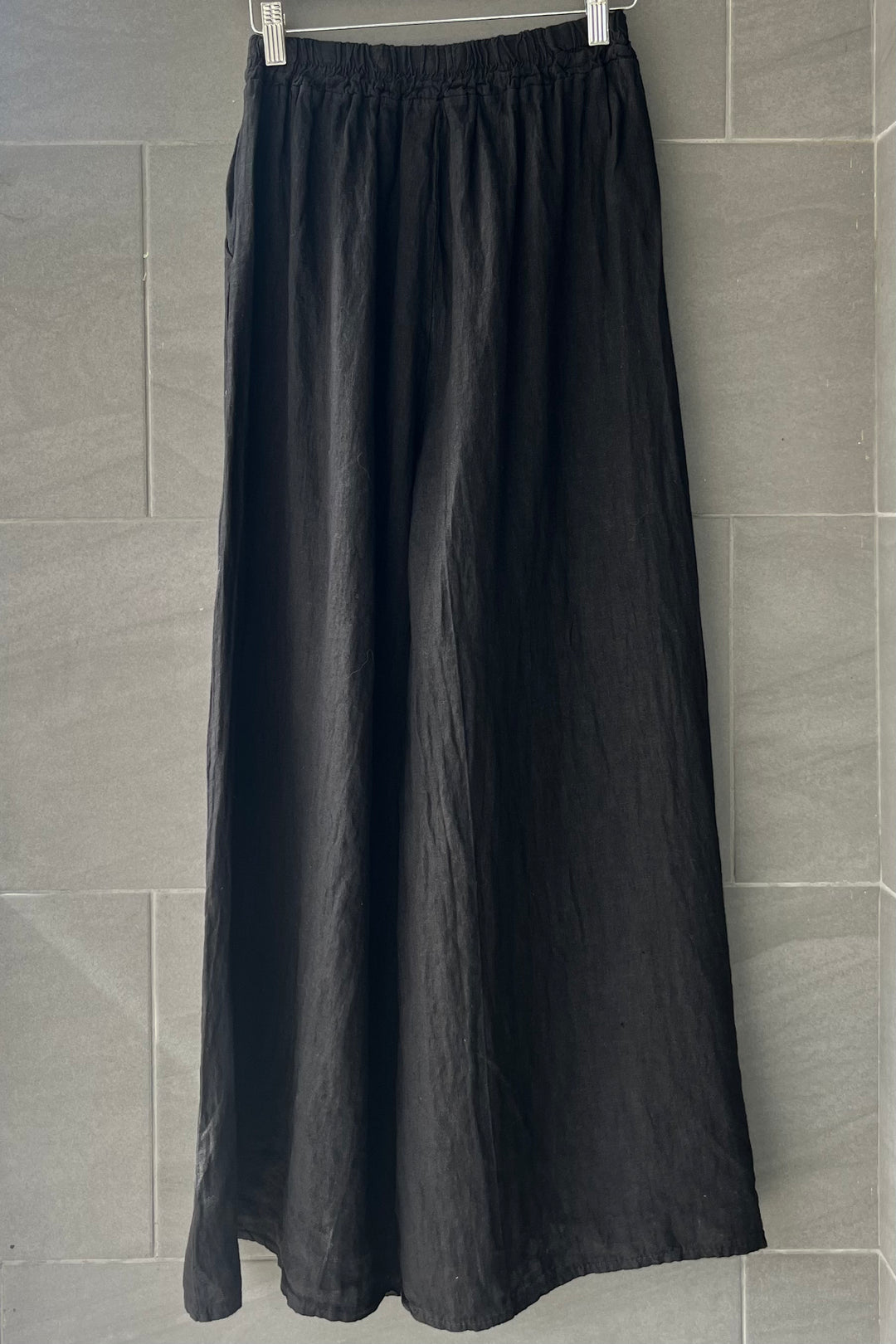 Meo Linen Milena Button Pants (Black)