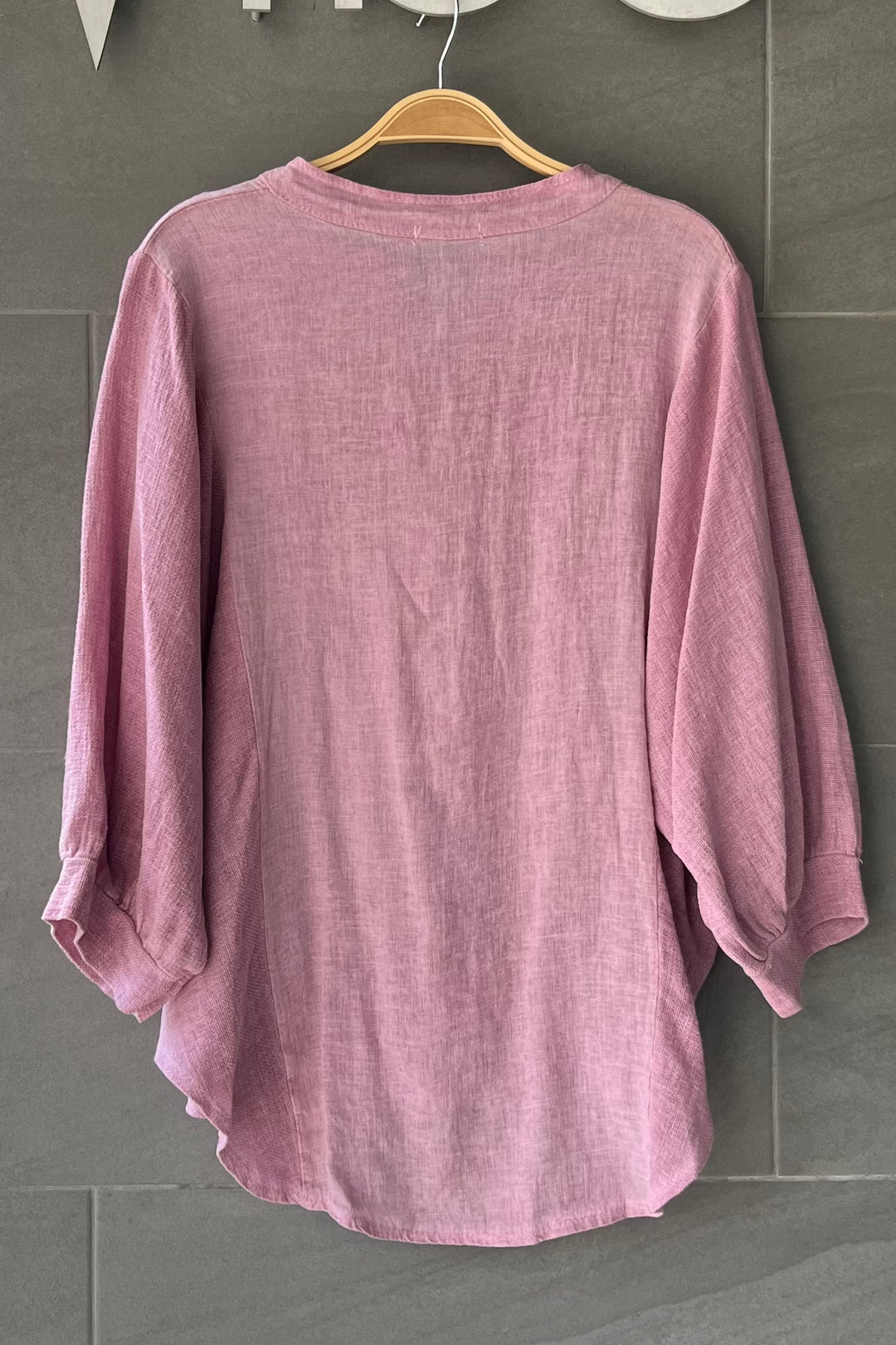 Meo Linen Ravenna Button Down Shirt (Dark Pink)