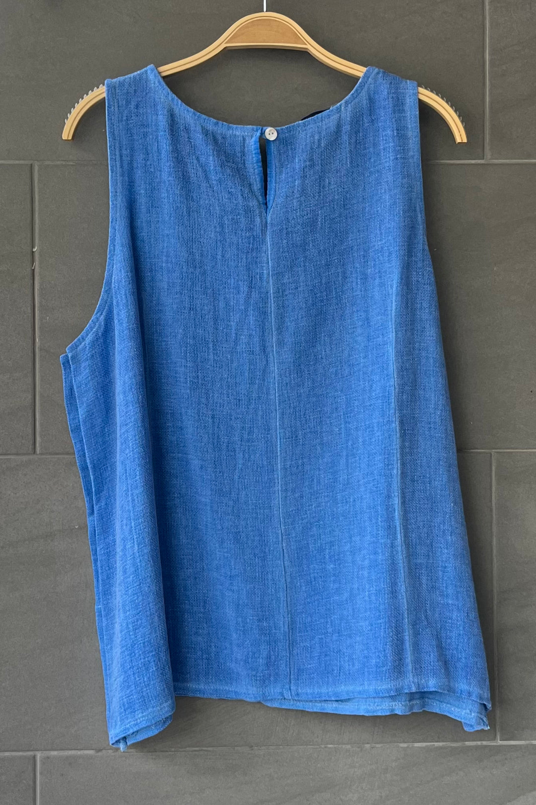 Meo Linen Emilia Button Tank (Royal)