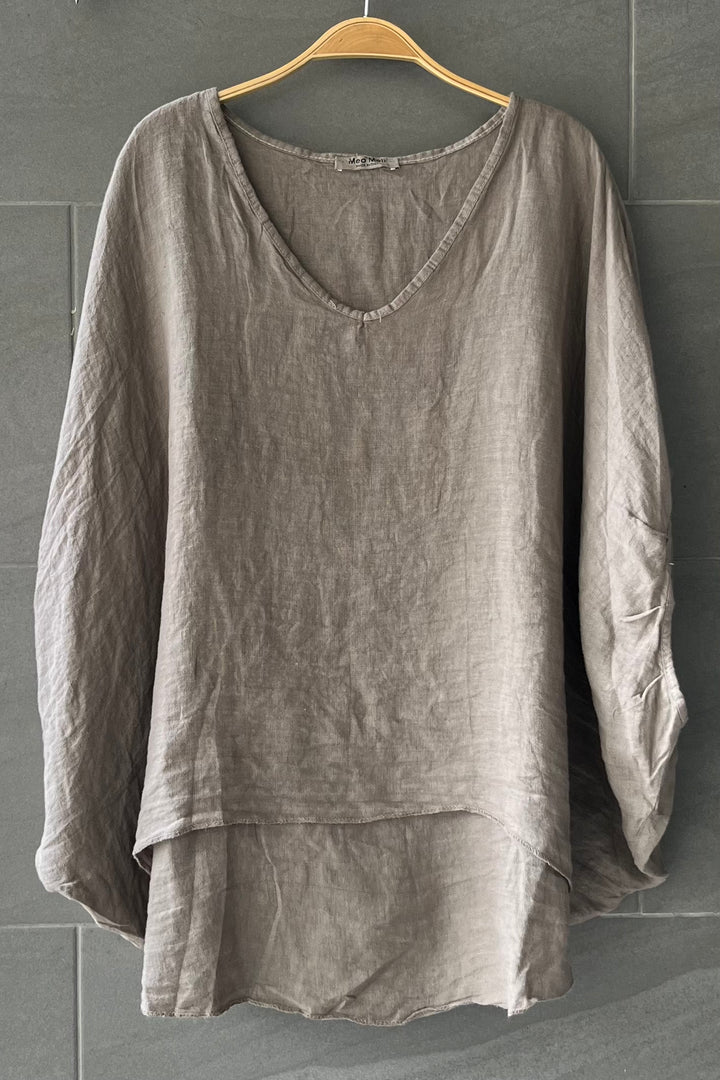 Meo Linen Cortina Tee (Taupe)