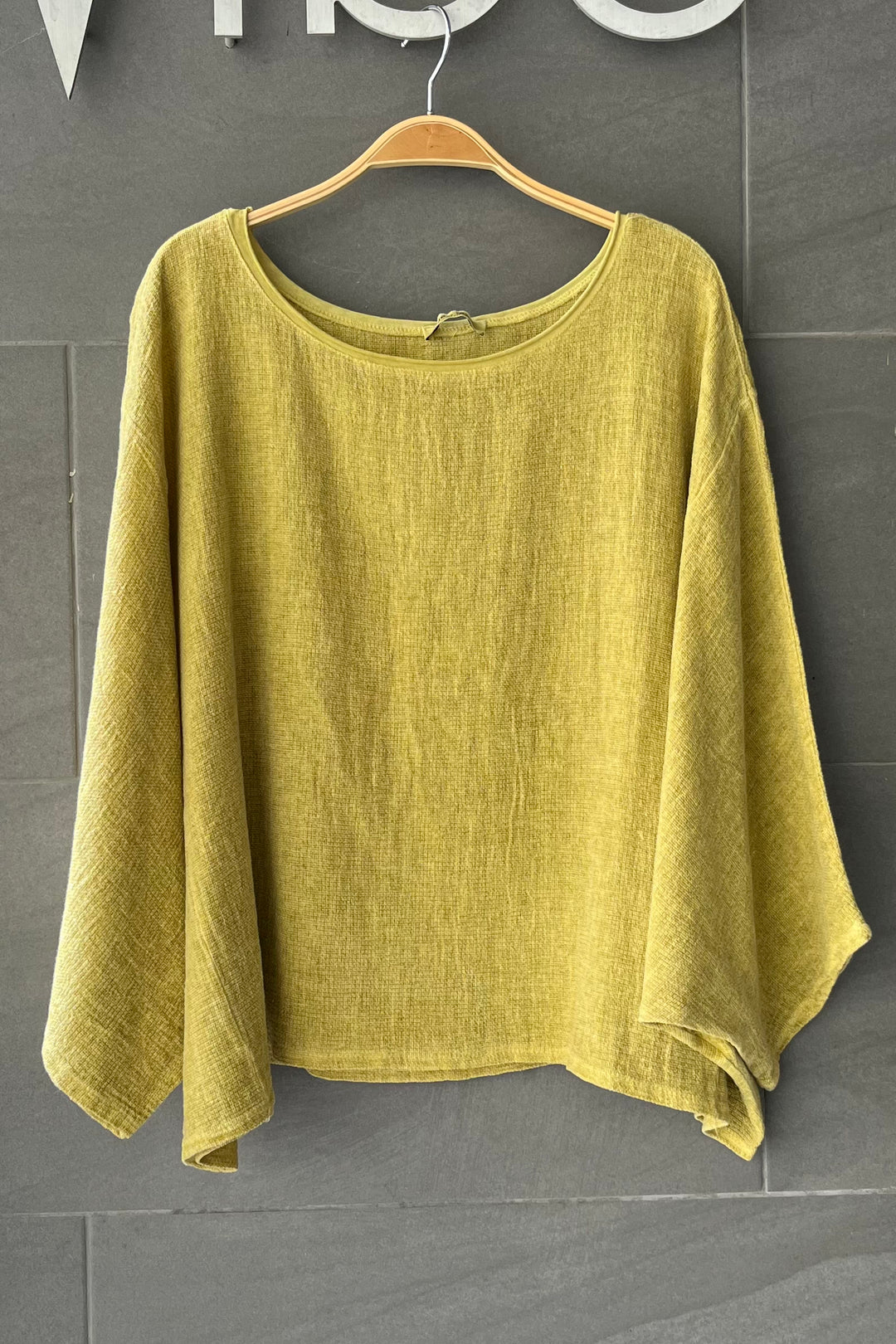 Meo Linen Boxy Dolman Tee (Dijon)