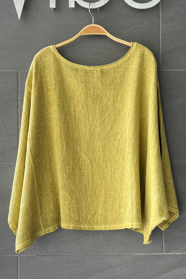 Meo Linen Boxy Dolman Tee (Dijon)