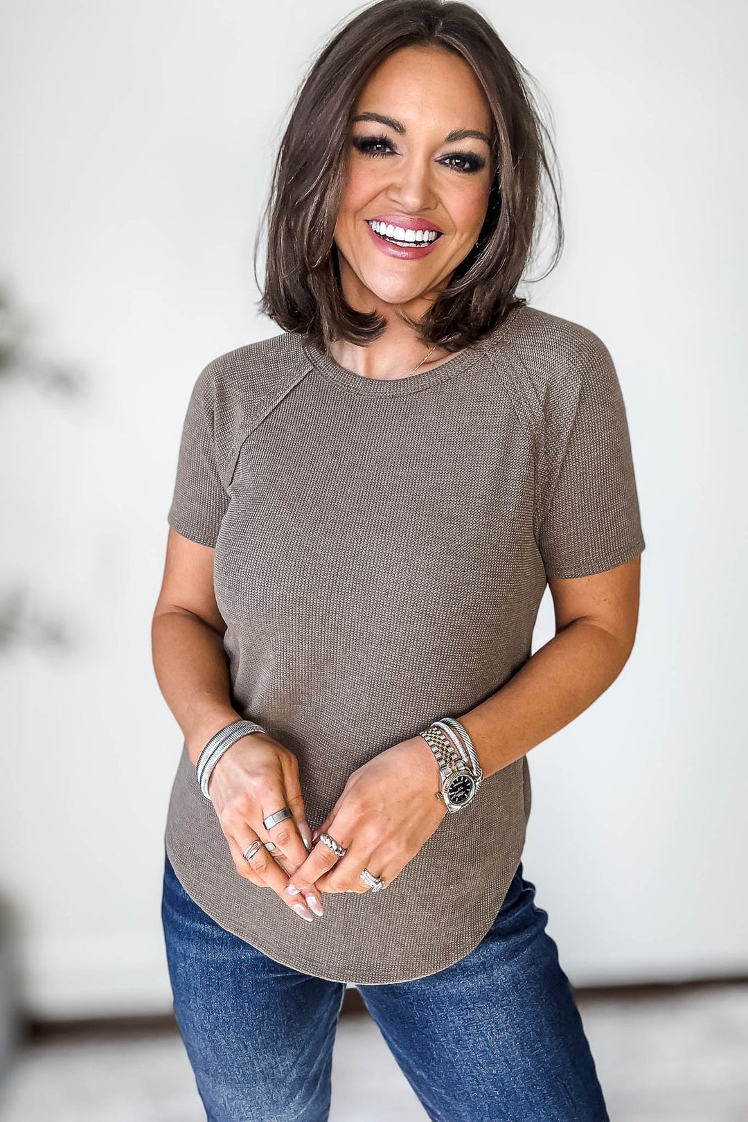 Zen Everyday Waffle Tee (Mocha)