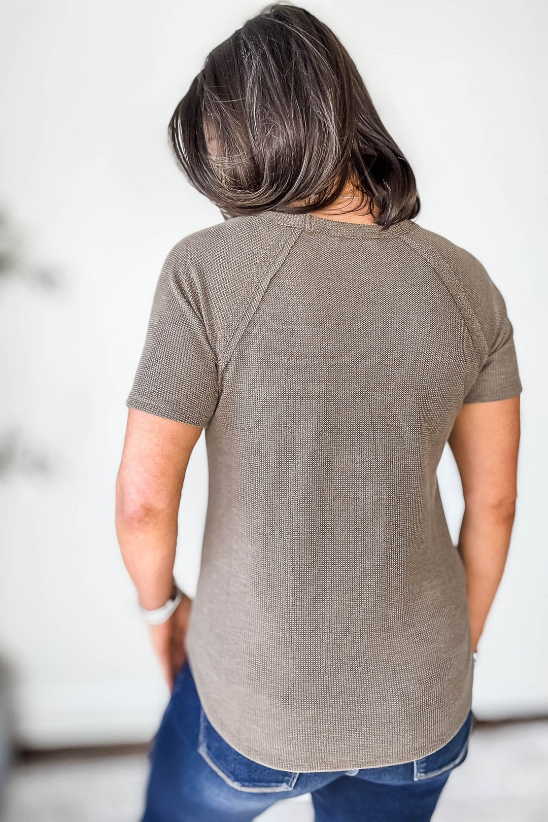 Zen Everyday Waffle Tee (Mocha)