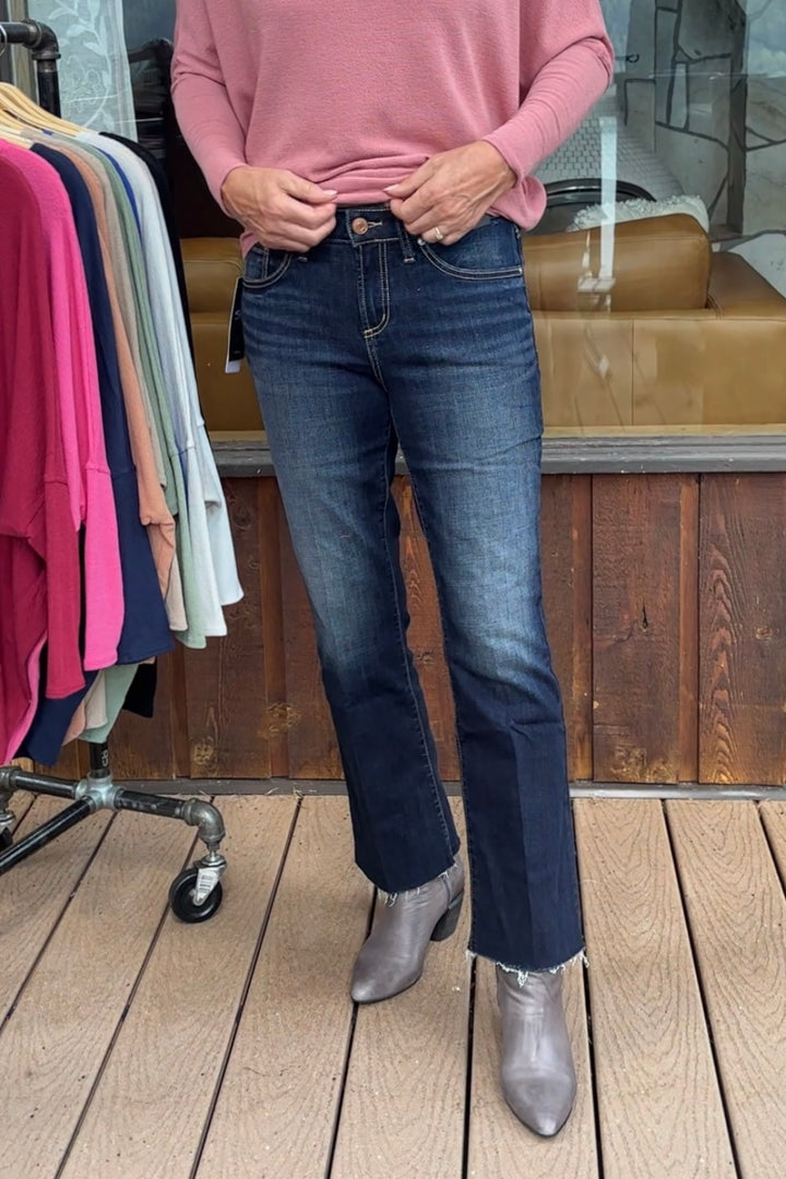 Silver Suki Luxe Stretch Kick Flare Jean