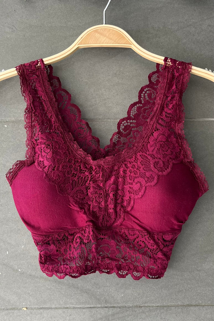 Seamless Lace Bralette (7 colours)