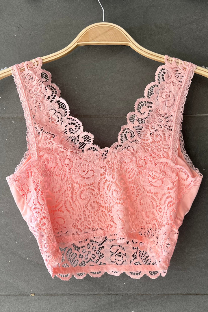 Plus Size Seamless Lace Bralette (5 colours)