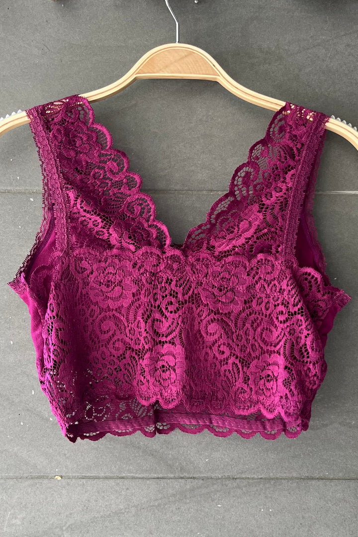 Seamless Lace Bralette (7 colours)