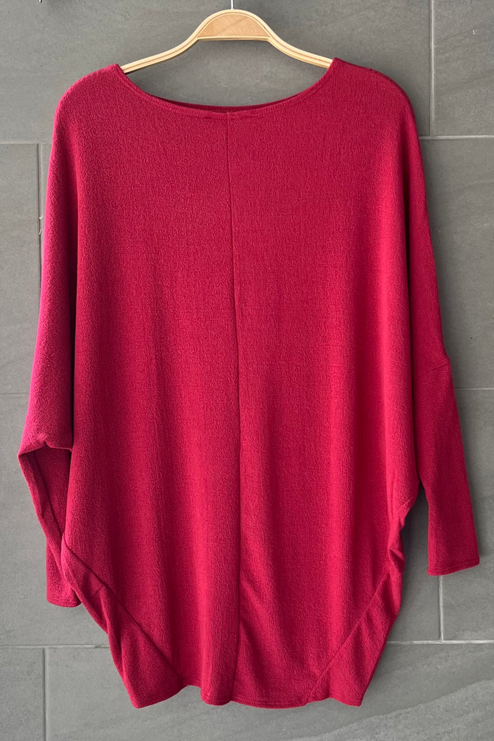 Jolie All Day Slouch Top (Wine)