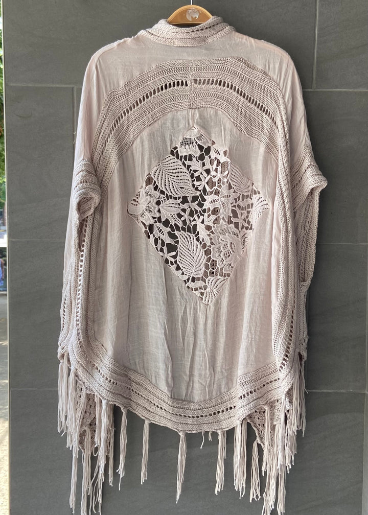My Cozy Crochet Cardigan (Beige)