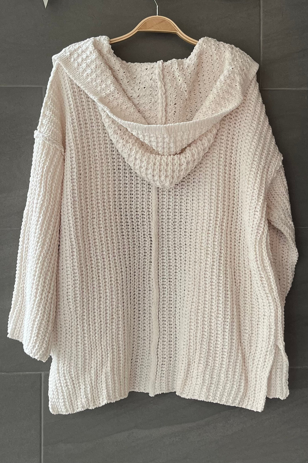 My Cozy Chenille Knit Cardigan (Ivory)