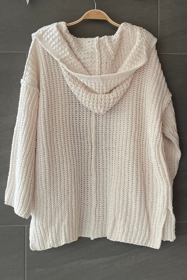 My Cozy Chenille Knit Cardigan (Ivory)