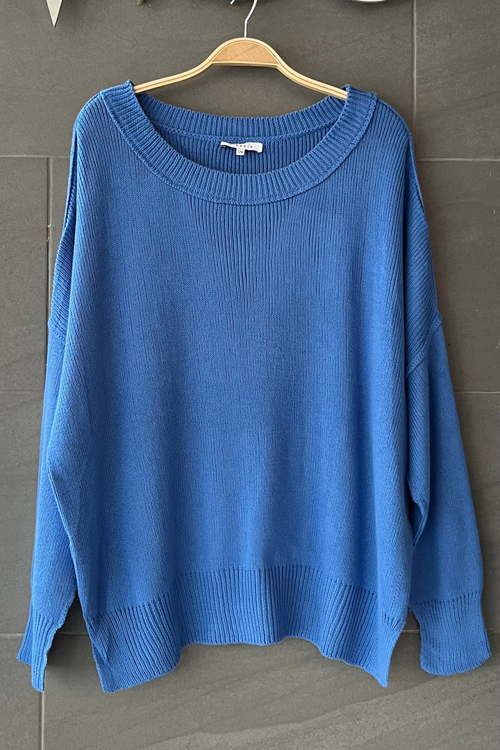 My Cozy At Home Sweater (Royal Blue)