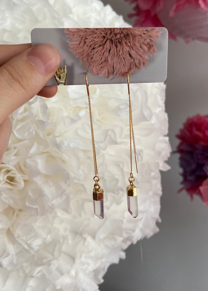 Quartz Ear Threaders