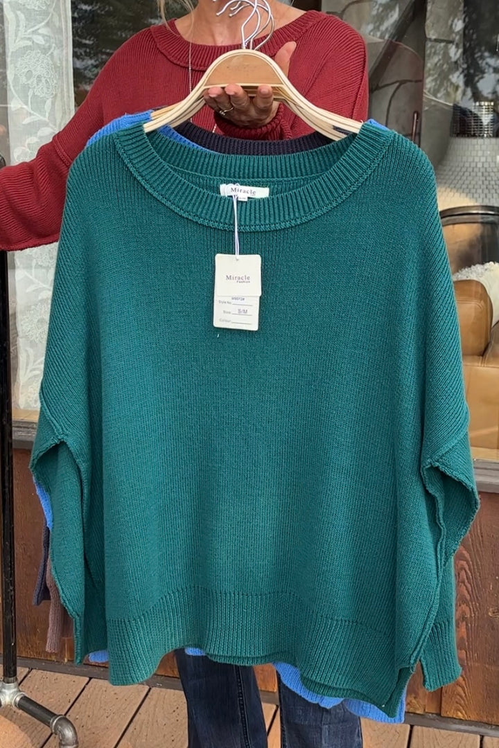 My Cozy At Home Sweater (Teal)