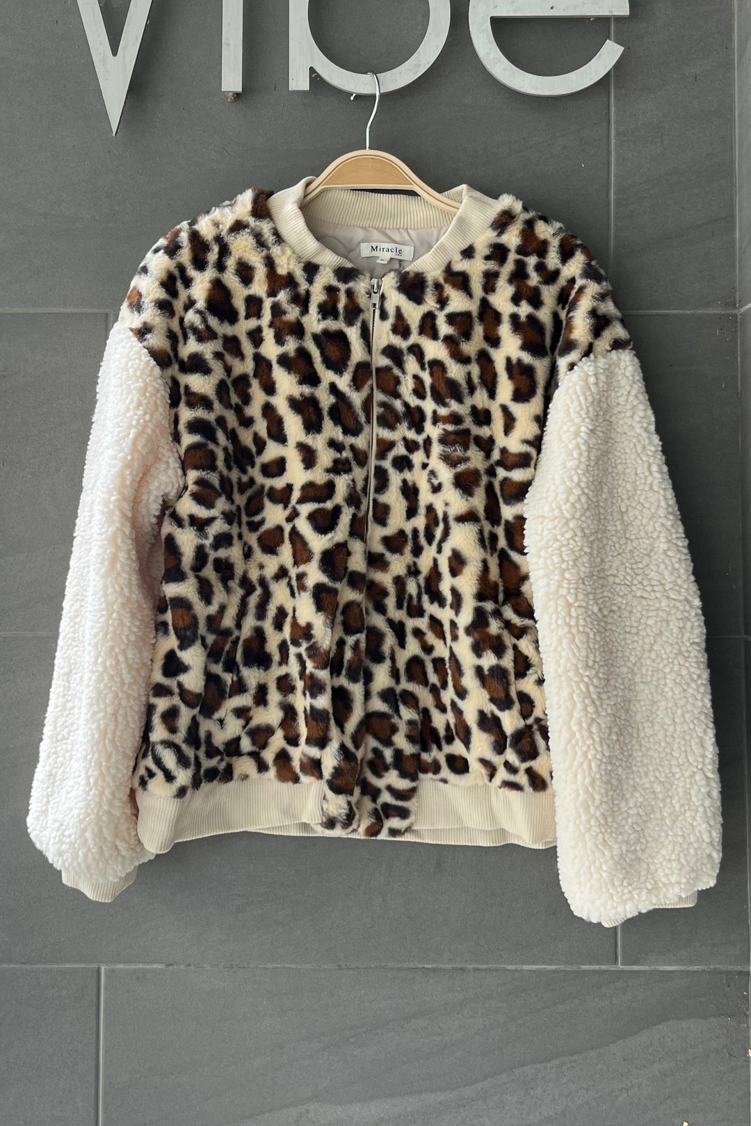 My Cozy Leopard Sherpa Jacket