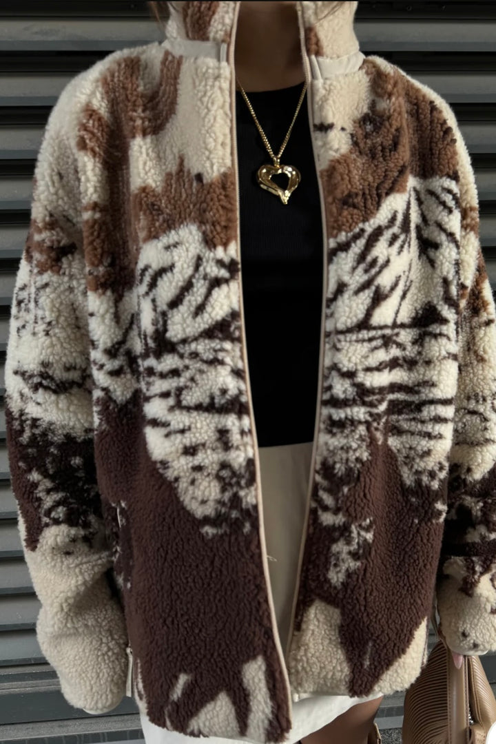 Kuwalla Sherpa Fleece Jacket (Desert Stallion)