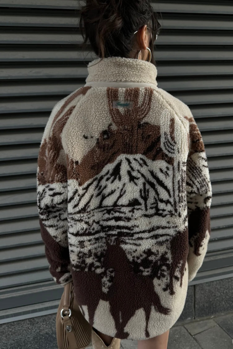 Kuwalla Sherpa Fleece Jacket (Desert Stallion)
