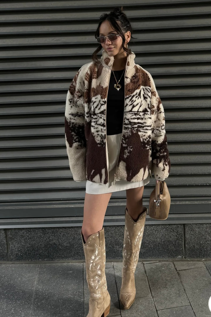 Kuwalla Sherpa Fleece Jacket (Desert Stallion)