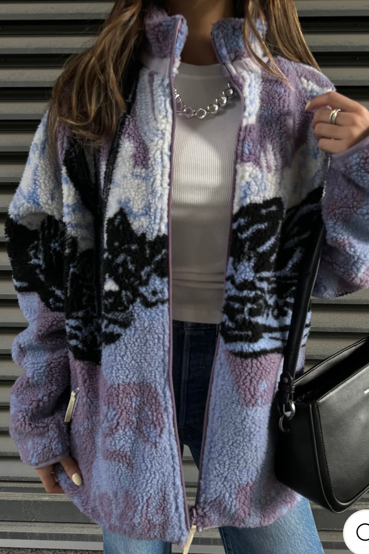 Kuwalla Sherpa Fleece Jacket (Sunset Stallion)