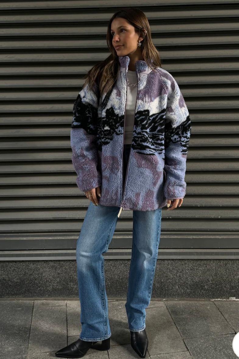 Kuwalla Sherpa Fleece Jacket (Sunset Stallion)