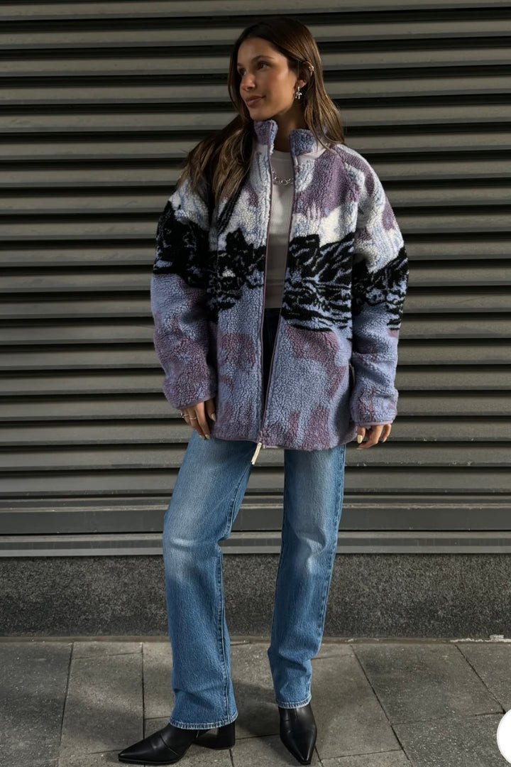 Kuwalla Sherpa Fleece Jacket (Sunset Stallion)