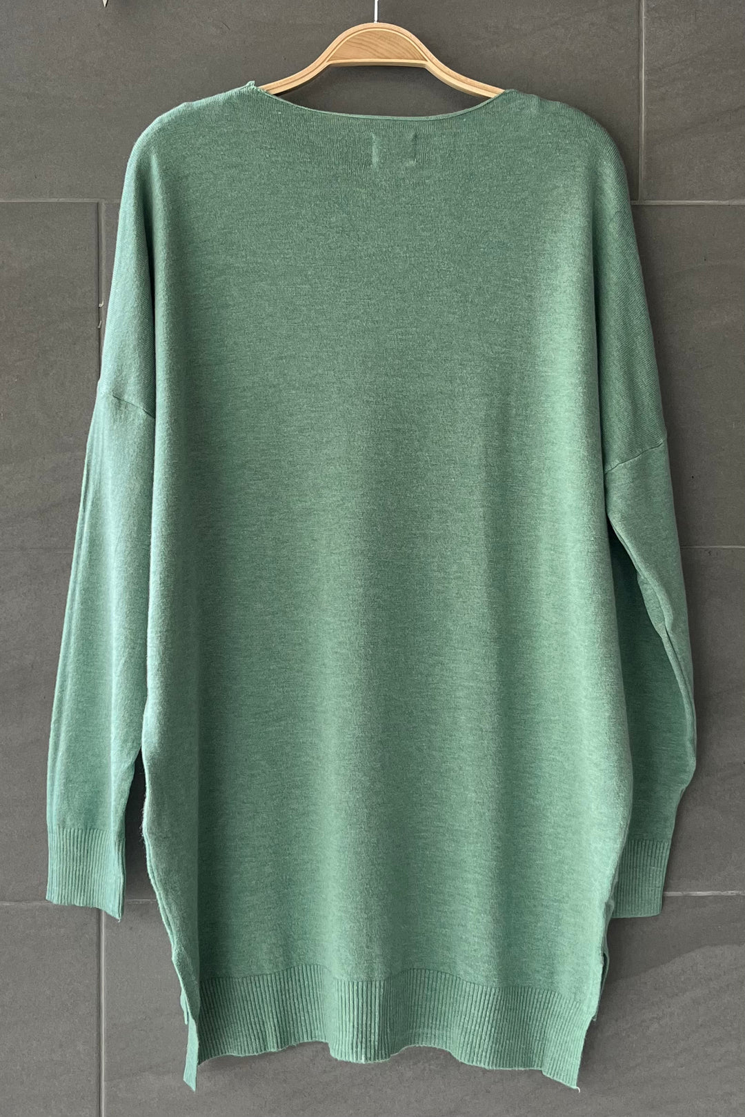 Comfy As Can Be Sweater (Heather Sage)