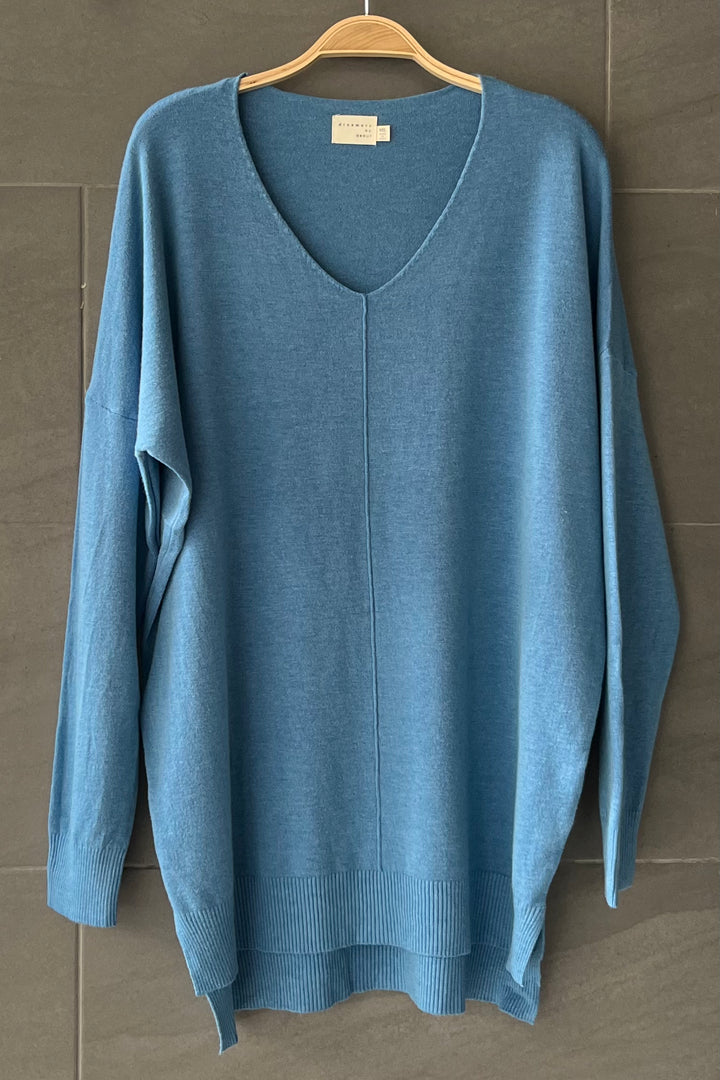 Comfy As Can Be Sweater (Azure)