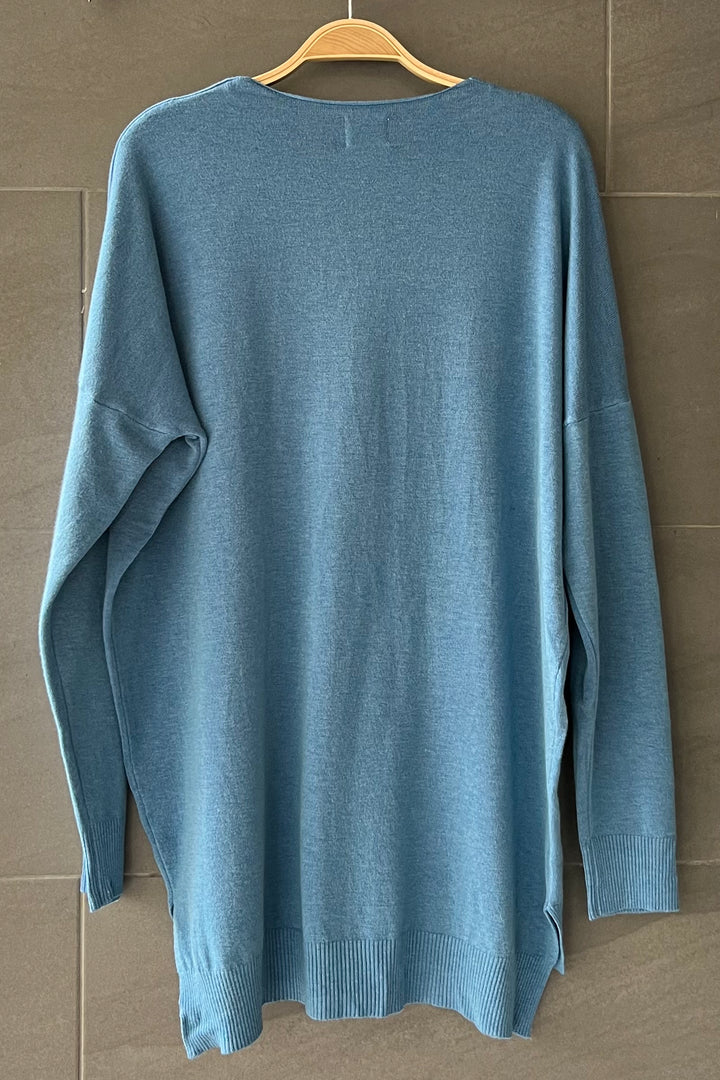 Comfy As Can Be Sweater (Azure)